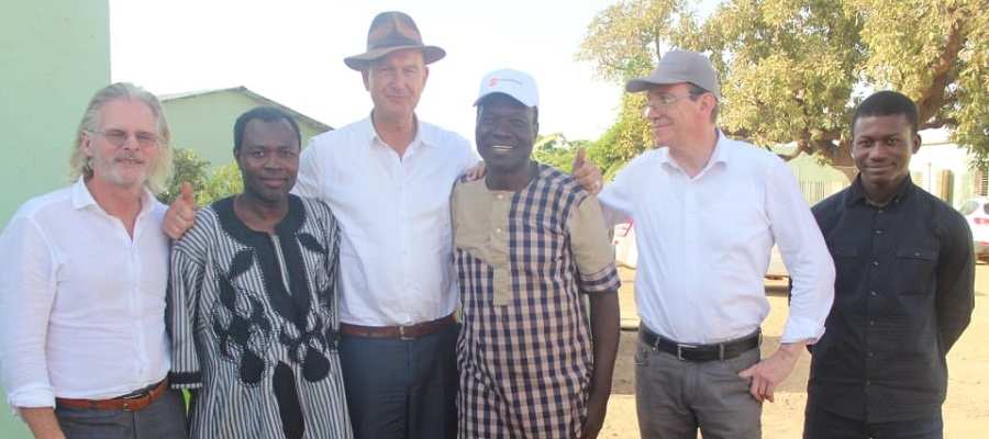 Visite de l'ONG SUNfarming à la Fondation RAVI